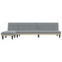 Sofá cama en forma de L tela gris claro 255x140x70 cm de vidaXL, Sofás - Ref: Foro24-3157226, Precio: 418,71 €, Descuento: %