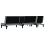 Sofá cama en forma de L tela gris claro 255x140x70 cm de vidaXL, Sofás - Ref: Foro24-3157226, Precio: 418,71 €, Descuento: %
