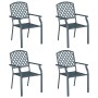 Silla de Jardín 4 pcs Antracita 56 x 65 x 89 cm Acero en Sillas de jardín | Comprar online en Foru.es