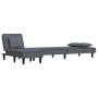 Sofá cama en forma de L terciopelo gris oscuro 255x140x70 cm de vidaXL, Sofás - Ref: Foro24-3157252, Precio: 421,06 €, Descue...