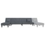 Sofá cama en forma de L terciopelo gris oscuro 255x140x70 cm de vidaXL, Sofás - Ref: Foro24-3157252, Precio: 421,06 €, Descue...