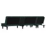 Sofá cama en forma de L terciopelo verde oscuro 255x140x70 cm de vidaXL, Sofás - Ref: Foro24-3157262, Precio: 413,94 €, Descu...