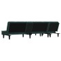 Sofá cama en forma de L terciopelo verde oscuro 255x140x70 cm de vidaXL, Sofás - Ref: Foro24-3157262, Precio: 413,09 €, Descu...