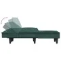 Sofá cama en forma de L terciopelo verde oscuro 255x140x70 cm de vidaXL, Sofás - Ref: Foro24-3157262, Precio: 413,94 €, Descu...