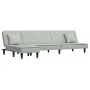 Sofá cama en forma de L terciopelo gris claro 255x140x70 cm de vidaXL, Sofás - Ref: Foro24-3157251, Precio: 398,21 €, Descuen...
