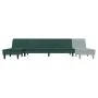 Sofá cama en forma de L terciopelo verde oscuro 255x140x70 cm de vidaXL, Sofás - Ref: Foro24-3157262, Precio: 413,94 €, Descu...