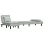 Sofá cama en forma de L terciopelo gris claro 255x140x70 cm de vidaXL, Sofás - Ref: Foro24-3157251, Precio: 398,21 €, Descuen...