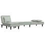 Sofá cama en forma de L terciopelo gris claro 255x140x70 cm de vidaXL, Sofás - Ref: Foro24-3157251, Precio: 381,61 €, Descuen...