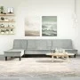 Sofá cama en forma de L terciopelo gris claro 255x140x70 cm de vidaXL, Sofás - Ref: Foro24-3157260, Precio: 430,87 €, Descuen...