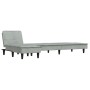 Sofá cama en forma de L terciopelo gris claro 255x140x70 cm de vidaXL, Sofás - Ref: Foro24-3157260, Precio: 406,69 €, Descuen...