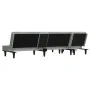 Sofá cama en forma de L terciopelo gris claro 255x140x70 cm de vidaXL, Sofás - Ref: Foro24-3157260, Precio: 430,87 €, Descuen...