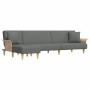 Sofá cama en forma de L tela gris oscuro 279x140x70 cm de vidaXL, Sofás - Ref: Foro24-3157212, Precio: 422,77 €, Descuento: %