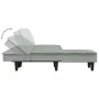 Sofá cama en forma de L terciopelo gris claro 255x140x70 cm de vidaXL, Sofás - Ref: Foro24-3157260, Precio: 430,87 €, Descuen...