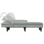 Sofá cama en forma de L terciopelo gris claro 255x140x70 cm de vidaXL, Sofás - Ref: Foro24-3157260, Precio: 406,69 €, Descuen...
