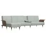 L-shaped sofa bed light gray velvet 279x140x70 cm by vidaXL, Sofas - Ref: Foro24-3157215, Price: 482,44 €, Discount: %