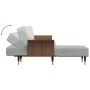 L-shaped sofa bed light gray velvet 279x140x70 cm by vidaXL, Sofas - Ref: Foro24-3157215, Price: 482,44 €, Discount: %