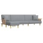 Sofá cama en forma de L tela gris claro 279x140x70 cm de vidaXL, Sofás - Ref: Foro24-3157211, Precio: 420,80 €, Descuento: %