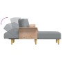 Sofá cama en forma de L tela gris claro 279x140x70 cm de vidaXL, Sofás - Ref: Foro24-3157211, Precio: 420,80 €, Descuento: %