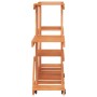 Soporte para flores con ruedas madera maciza abeto 110x25x78 cm en Soportes para macetas | Comprar online en Foru.es
