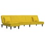 Sofá cama en forma de L terciopelo amarillo 255x140x70 cm de vidaXL, Sofás - Ref: Foro24-3157255, Precio: 366,79 €, Descuento: %