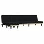 Sofá cama en forma de L tela negro 255x140x70 cm de vidaXL, Sofás - Ref: Foro24-3157228, Precio: 425,82 €, Descuento: %
