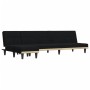 Sofá cama en forma de L tela negro 255x140x70 cm de vidaXL, Sofás - Ref: Foro24-3157228, Precio: 392,85 €, Descuento: %