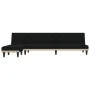 Sofá cama en forma de L tela negro 255x140x70 cm de vidaXL, Sofás - Ref: Foro24-3157228, Precio: 425,82 €, Descuento: %