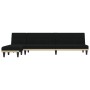 Sofá cama en forma de L tela negro 255x140x70 cm de vidaXL, Sofás - Ref: Foro24-3157228, Precio: 392,85 €, Descuento: %