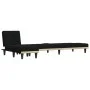 Sofá cama en forma de L tela negro 255x140x70 cm de vidaXL, Sofás - Ref: Foro24-3157228, Precio: 425,82 €, Descuento: %