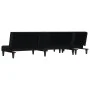 Sofá cama en forma de L tela negro 255x140x70 cm de vidaXL, Sofás - Ref: Foro24-3157228, Precio: 425,82 €, Descuento: %