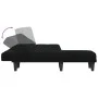 Sofá cama en forma de L tela negro 255x140x70 cm de vidaXL, Sofás - Ref: Foro24-3157228, Precio: 425,82 €, Descuento: %