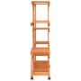 Soporte de flores con ruedas madera maciza abeto 110x25x115 cm en Soportes para macetas | Comprar online en Foru.es