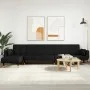 Sofá cama en forma de L terciopelo negro 275x140x70 cm by vidaXL, Sofas - Ref: Foro24-3157209, Price: 501,88 €, Discount: %