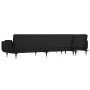 Sofá cama en forma de L terciopelo negro 275x140x70 cm by vidaXL, Sofas - Ref: Foro24-3157209, Price: 501,88 €, Discount: %