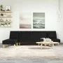 Sofá cama en forma de L tela negro 255x140x70 cm by vidaXL, Sofas - Ref: Foro24-3157249, Price: 394,51 €, Discount: %
