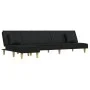 Sofá cama en forma de L tela negro 255x140x70 cm by vidaXL, Sofas - Ref: Foro24-3157249, Price: 394,51 €, Discount: %