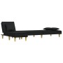 Sofá cama en forma de L tela negro 255x140x70 cm de vidaXL, Sofás - Ref: Foro24-3157249, Precio: 393,67 €, Descuento: %