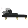 Sofá cama en forma de L tela negro 255x140x70 cm by vidaXL, Sofas - Ref: Foro24-3157249, Price: 394,51 €, Discount: %