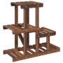 Soporte para flores madera maciza de abeto 58x25x51 cm en Soportes para macetas | Comprar online en Foru.es