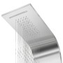 Sistema de panel de ducha acero inoxidable curvo de vidaXL, Boquillas de chorro para bañeras y duchas - Ref: Foro24-142370, P...