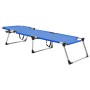 Tumbona senior extra alta plegable aluminio azul de vidaXL, Tumbonas - Ref: Foro24-47912, Precio: 165,99 €, Descuento: %