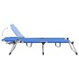 Tumbona senior extra alta plegable aluminio azul de vidaXL, Tumbonas - Ref: Foro24-47912, Precio: 165,99 €, Descuento: %