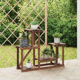 Soporte para flores madera maciza de abeto 90x25x73,5 cm en Soportes para macetas | Comprar online en Foru.es