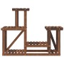 Soporte para flores madera maciza de abeto 90x25x73,5 cm en Soportes para macetas | Comprar online en Foru.es