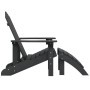 Silla de jardín Adirondack con reposapiés HDPE antracita de vidaXL, Sillas de jardín - Ref: Foro24-318646, Precio: 222,04 €, ...