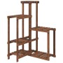 Soporte para flores de madera maciza abeto 62,5x61,5x101,5 cm en Soportes para macetas | Comprar online en Foru.es