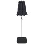 Sombrilla doble de jardín con luces LED negro 316x145 cm en Sombrillas | Comprar online en Foru.es