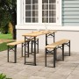 Mesa plegable de bar madera maciza abeto 170x50x75/105 cm en Mesas de jardín | Comprar online en Foru.es