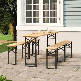 Mesa plegable de bar madera maciza abeto 170x50x75/105 cm en Mesas de jardín | Comprar online en Foru.es
