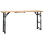 Mesa plegable de bar madera maciza abeto 170x50x75/105 cm en Mesas de jardín | Comprar online en Foru.es